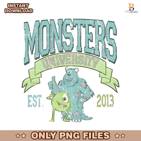 Monsters University Est 2013 Sullivan And Mike Wazowski PNG