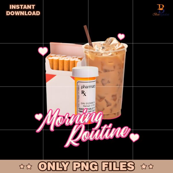 Morning Routine Coffee And Cigs PNG