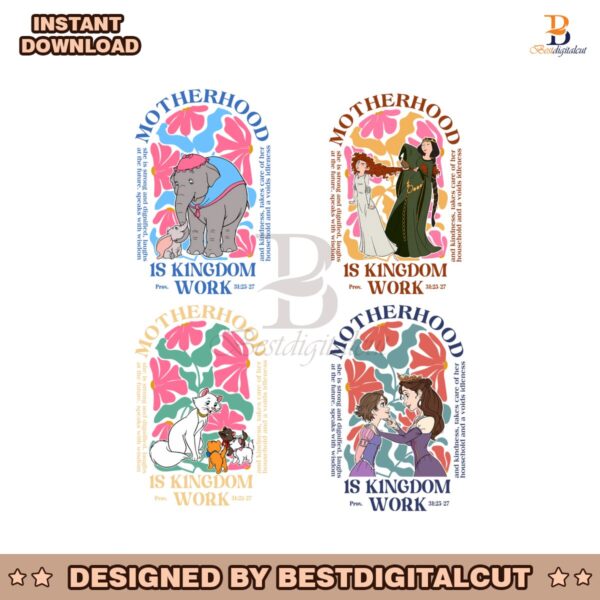 Motherhood Is Kingdom Work Bundle PNG