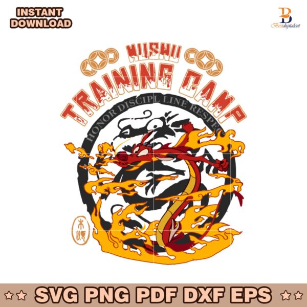 Mushu Training Camp Mulan Disney Cartoon SVG