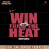 NBA Playoffs 2025 Win For The Miami Heat Basketball Svg