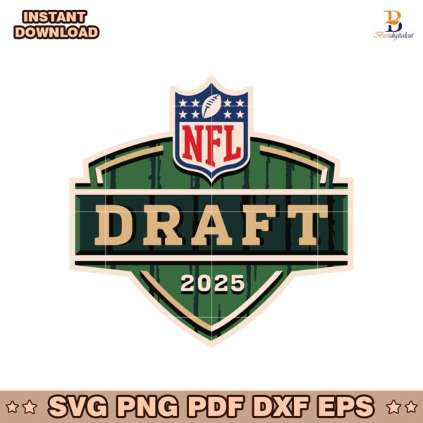 NFL Draft 2025 Logo First Round Picks America Football Svg