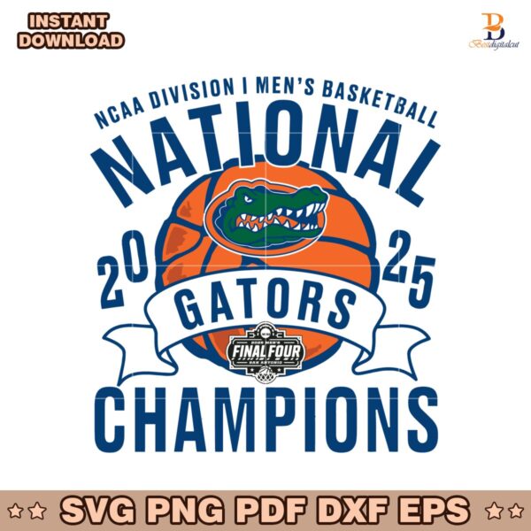 National Champions 2025 Gators Basketball SVG