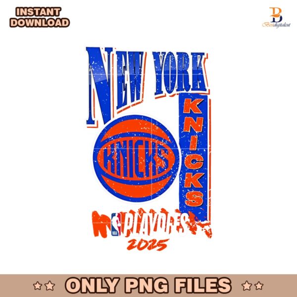 New York Knicks 2025 NBA Playoffs Hype Png