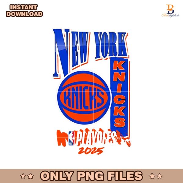 New York Knicks 2025 NBA Playoffs Png Design