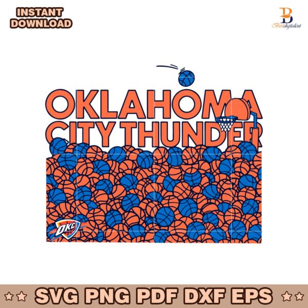 Okc Thunder Basketball SVG
