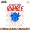Oklahoma City Thunder Rumble Mascot SVG