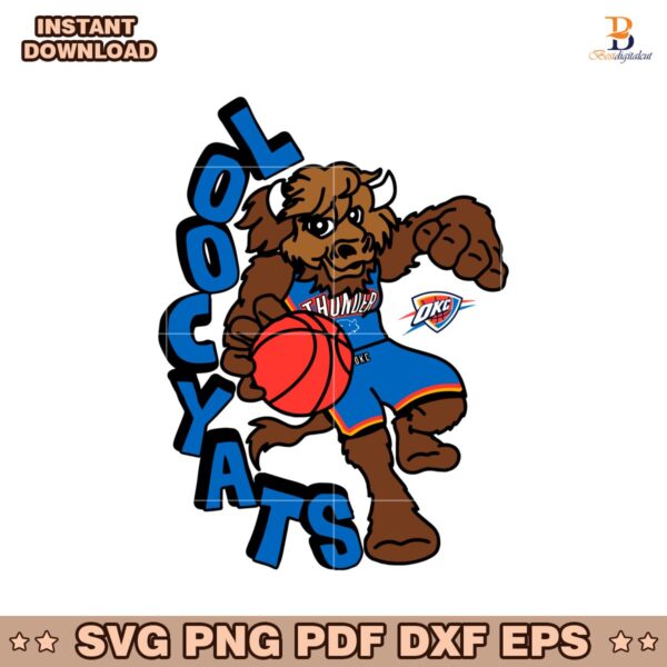 Oklahoma City Thunder Rumble The Bison Staycool SVG