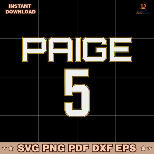 Paige Bueckers 5 Dallas Wings SVG