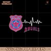 Police Heart Rate Los Angeles Angels Softball Svg