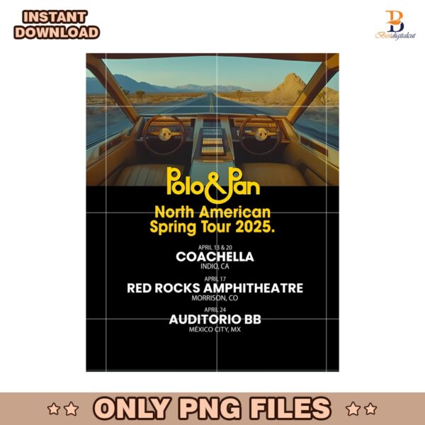 Polo Pan North America Spring Tour 2025 Coachella Png