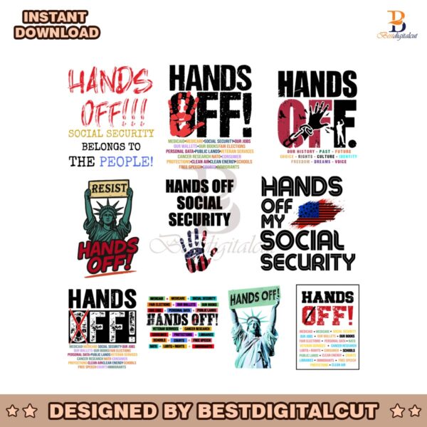 Resist And Protest Hands Off Statue Of Liberty Png Bundle