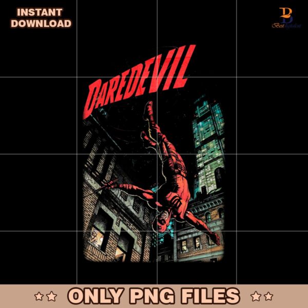 Retro Daredevil Matt Murdock Marvel Comic PNG