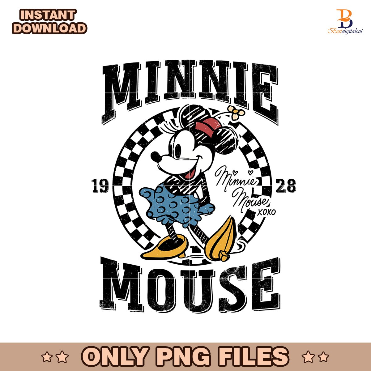 Retro Disney Minnie Mouse Walt Disney World Png