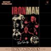 Retro Marvel Iron Man Robert Downey Jr Signature PNG