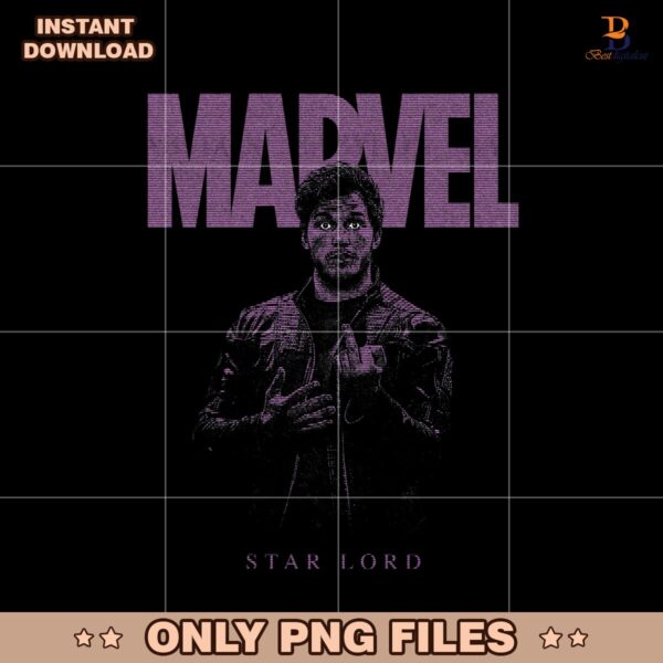 Retro Marvel Star Lord Peter Quill Guardians Of The Galaxy PNG