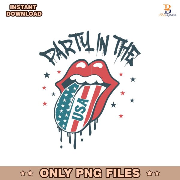 Retro Party Usa Flag Independence Day PNG