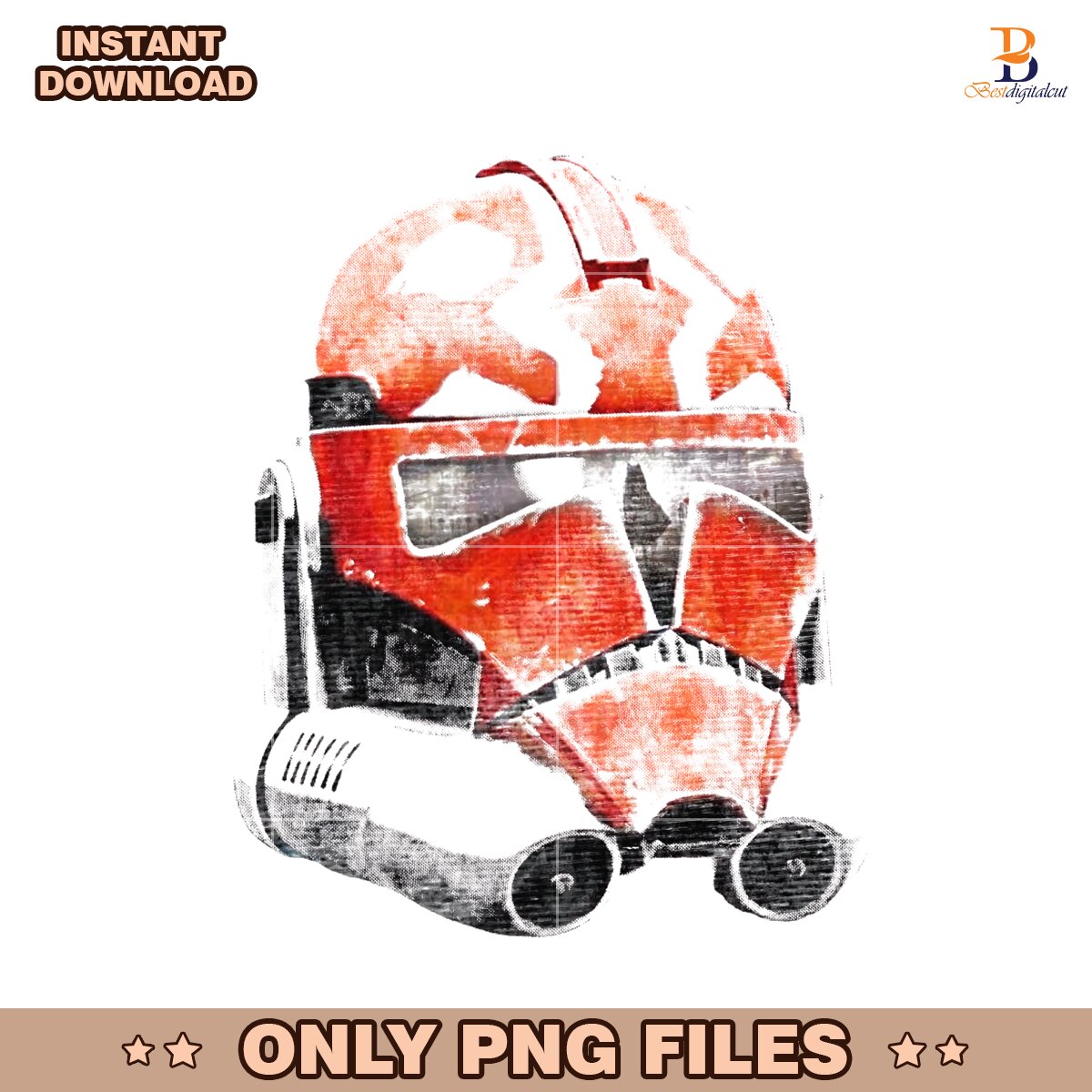 Retro Star Wars Ahsokas Clone Trooper Helmet PNG