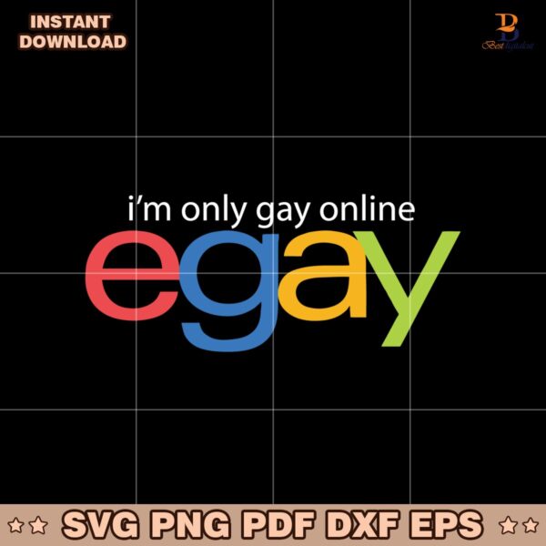 Ricky Berwick I Am Only Gay Online Egay Svg