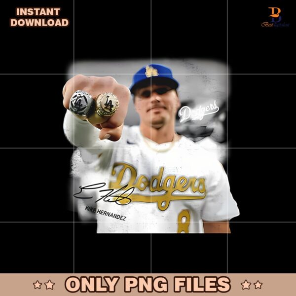 Ring La Enrique Hernandez Los Angeles Dodgers Png