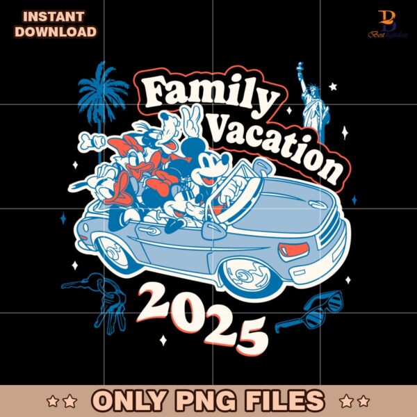 Road Trip With Mickey And Friends Family Vacation 2025 SVG