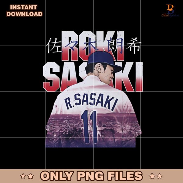 Roki Sasaki Los Angeles D Landmark Png