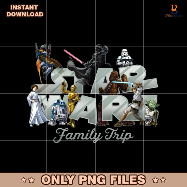 Star Wars Family Trip Vacation Matching Star Wars Day PNG