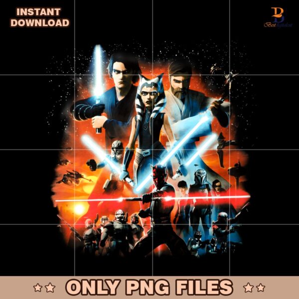 Star Wars The Clone Wars Heroes And Villains Silkscreen PNG