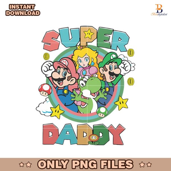Super Daddy Design Gamer Dad Super Mario Png