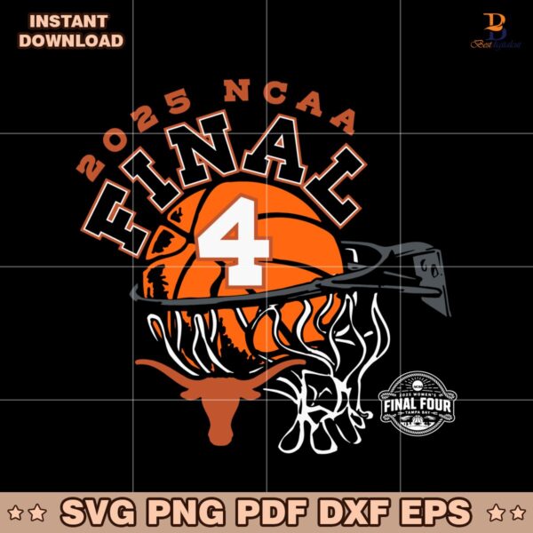 Texas Longhorns 2025 Final Four Ncaa Womens Basketball SVG