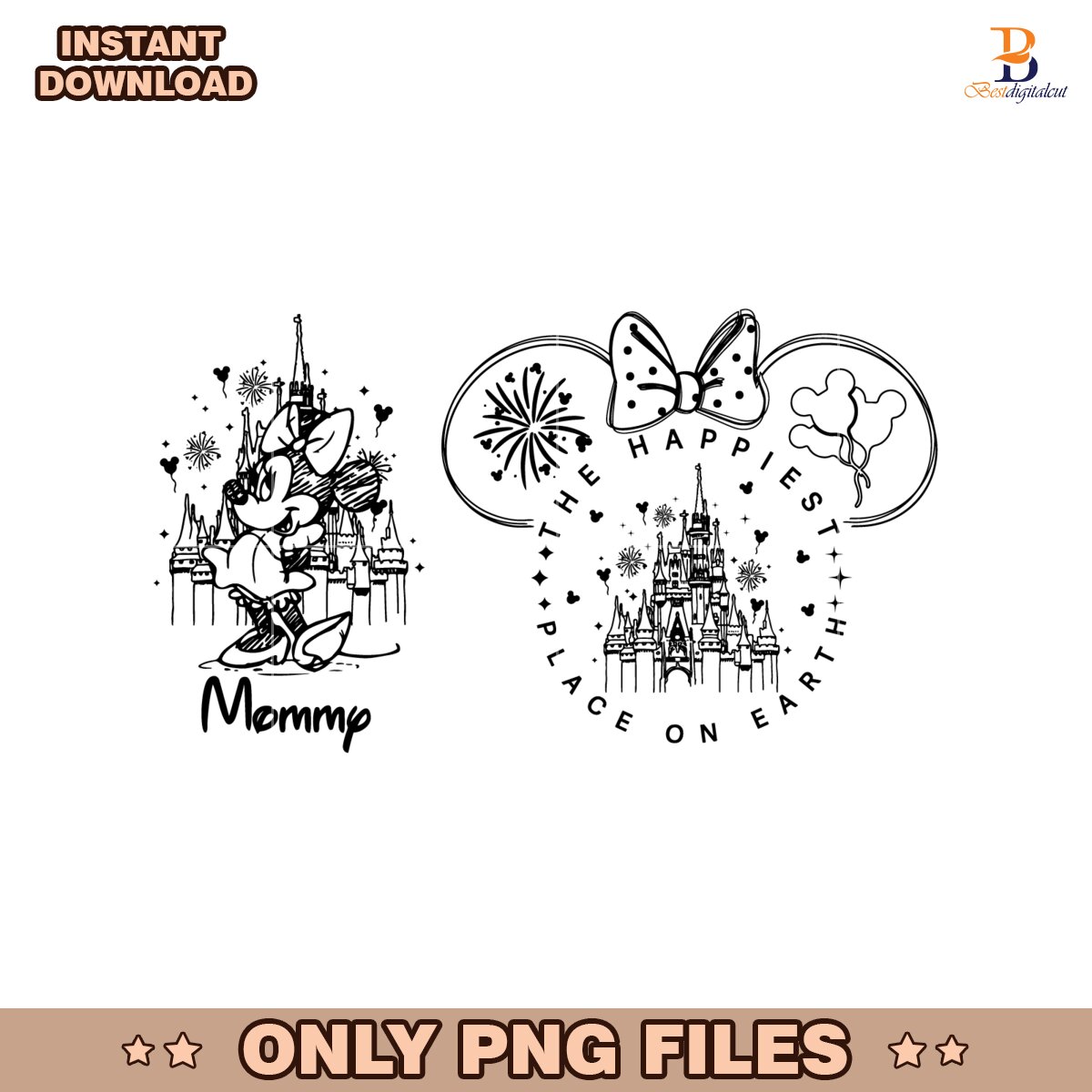The Happiest Place One Earth Minnie Disneyland Png