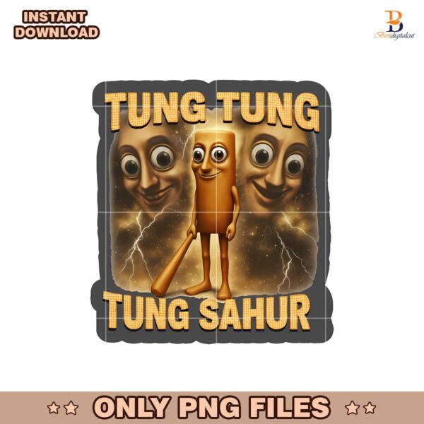 Tung Tung Tung Sahur Funny Baseball Bat Meme Png