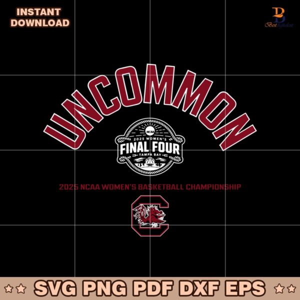 Uncommon Final Four South Carolina Gamecocks Basketball SVG