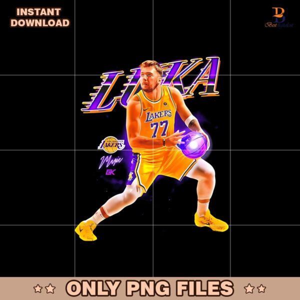 Unleash The Magic With Luka Doncic In The LA Lakers PNG
