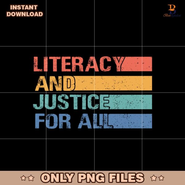 Vintage Literacy And Justice For All Book Club Svg
