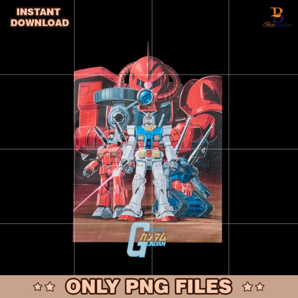 Vintage Mobile Suit Gundam Est 1979 PNG