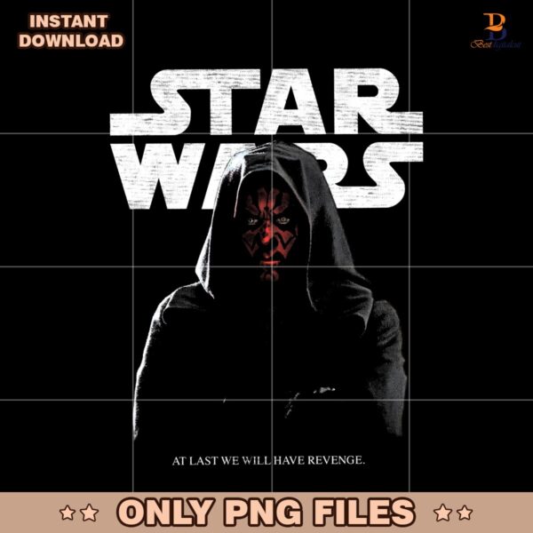 Vintage Star Wars Darth Maul At Last We Will Have Revenge PNG