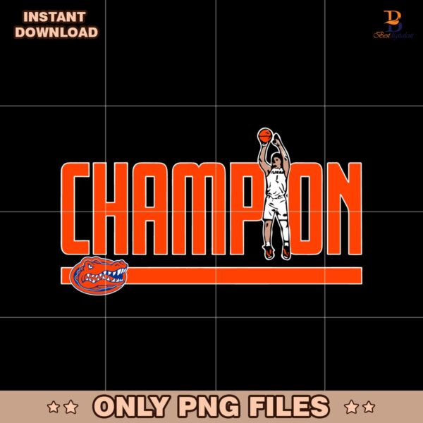 Walter Clayton Jr Champion Florida Gator Basketball PNG