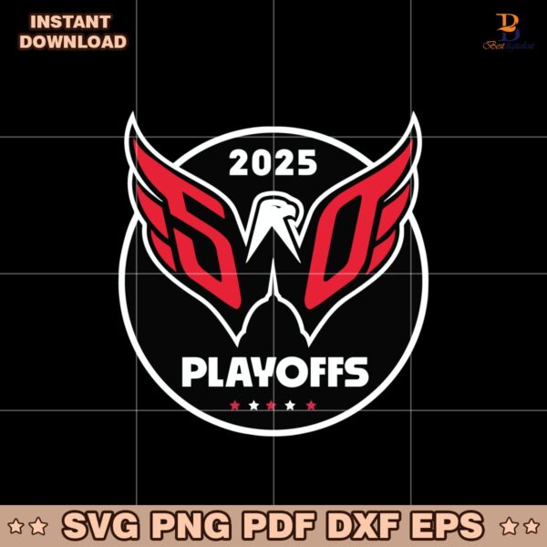 Washington Capitals 2025 Stanley Cup Playoffs Svg