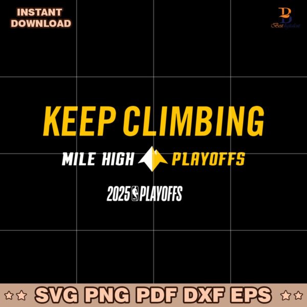 2025 Nba Playoffs Denver Nuggets Mantra Playoffs SVG