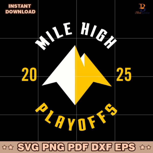 2025 Nuggets Playoffs Mile High Hoody SVG