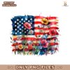 American Flag Floral Patriotic Wildflower Usa PNG