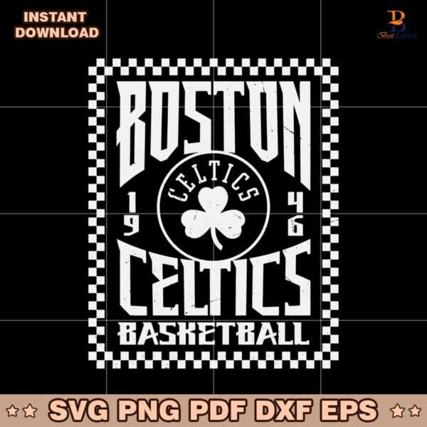 Boston Celtics Sportiqe Mens Basketball 1946 SVG