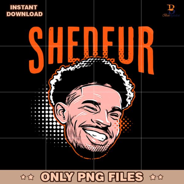 Cleveland Browns Player Shedeur Sanders Swag Head PNG
