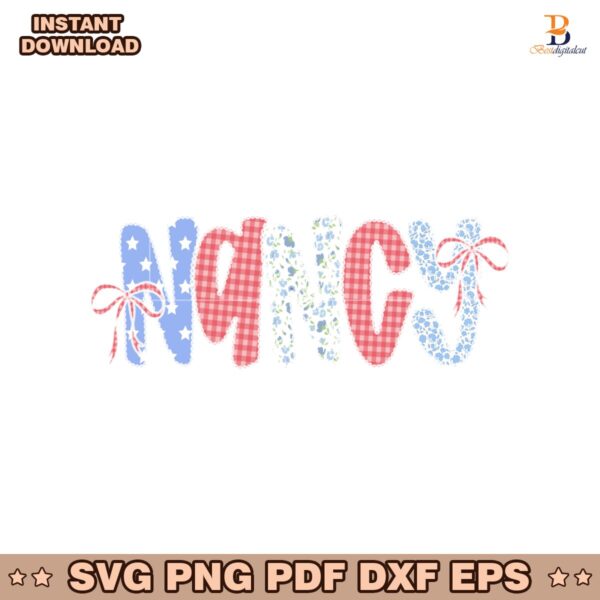 Custom Name Coquette Patriotic Lace Cottagecore PNG