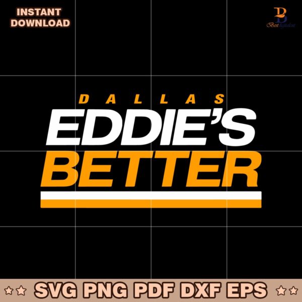 Dallas Hockey Eddie Belfour Eddies Better SVG