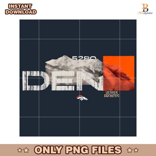 Denver Broncos 2025 NFL Draft Cluster Football PNG