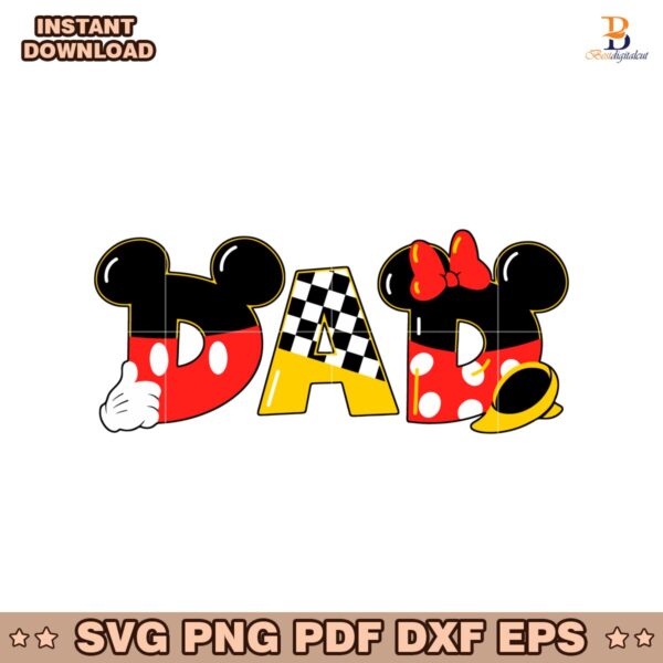 Disney Dad Of The Club A Mickey And Minnie SVG