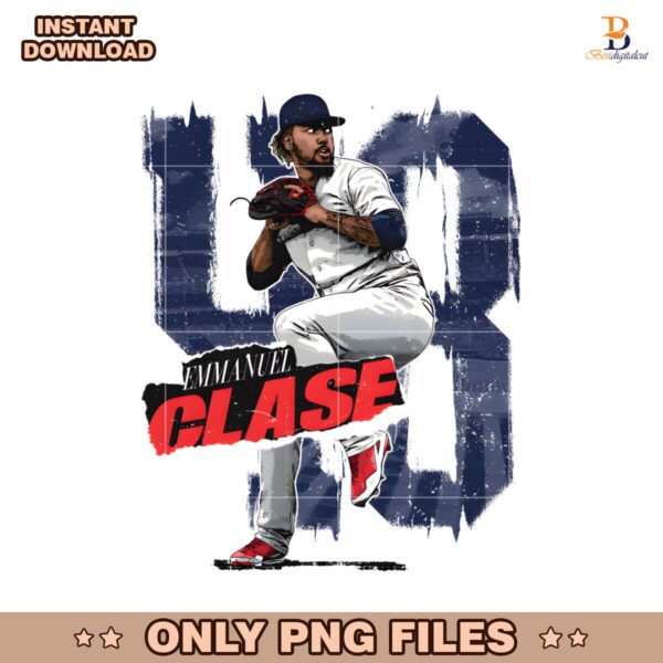 Emmanuel Clase Cleveland Rough Baseball PNG