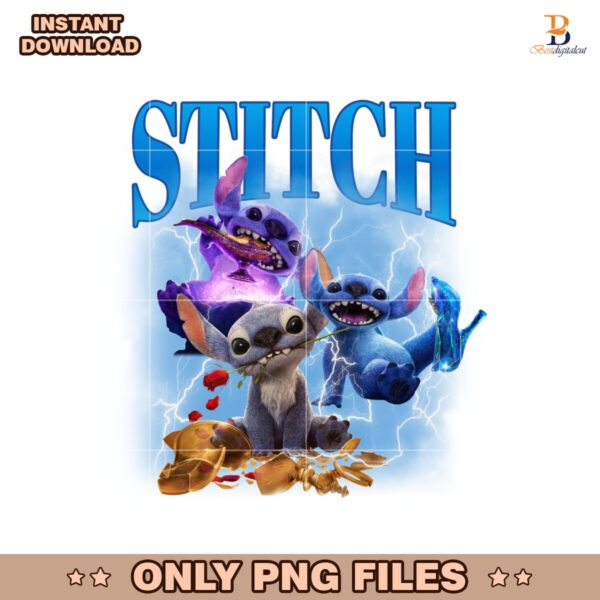 Funny Blue Alien Disney Stitch Electric Cartoon PNG